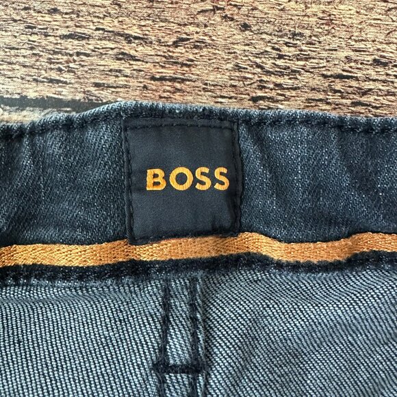 Hugo Boss Delaware Slim Fit Mens Black Denim Jeans 30x32 - Picture 5 of 9